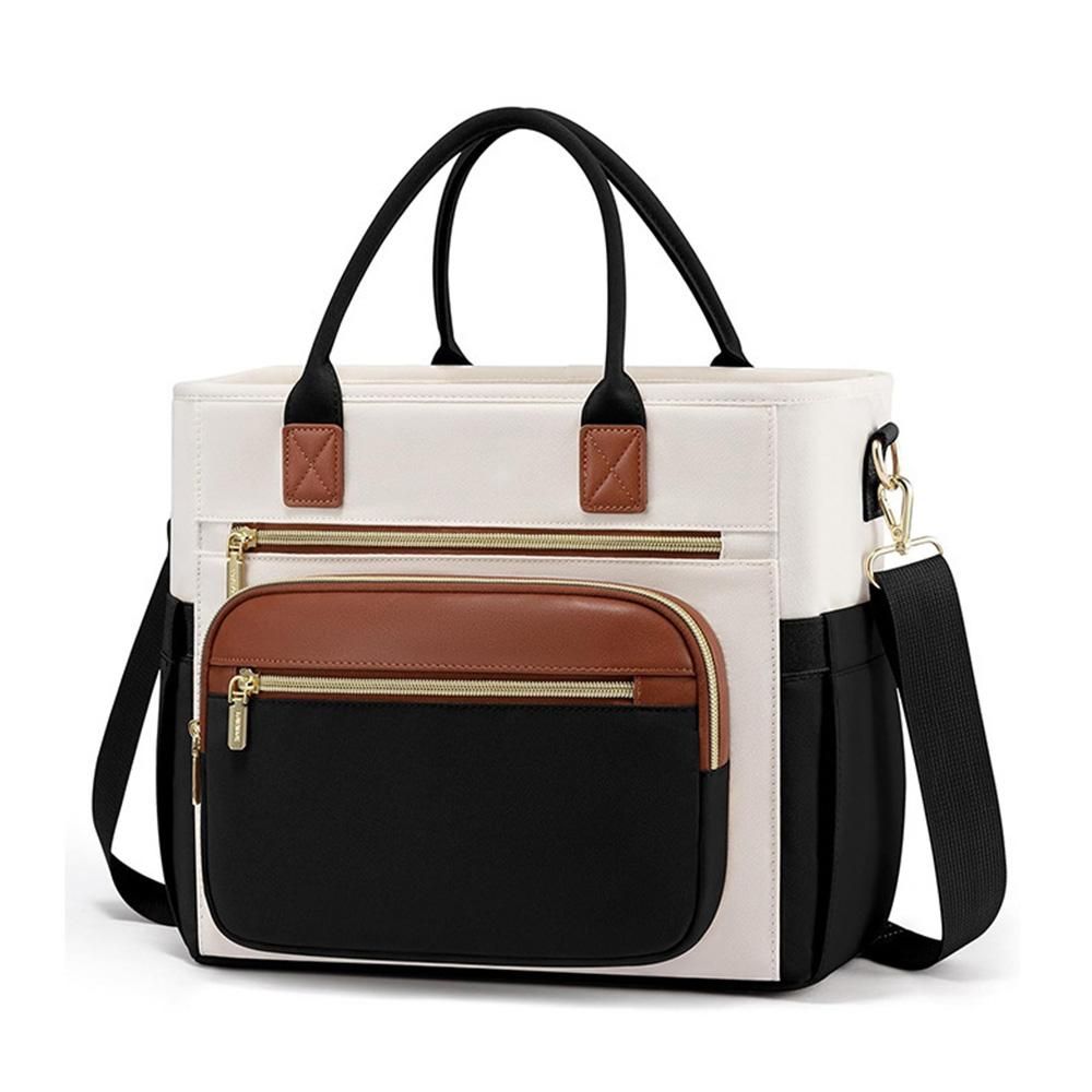 Insulated Lunch Bag Double Layer Leakproof Cooler Tote for Work - Black โ image 2