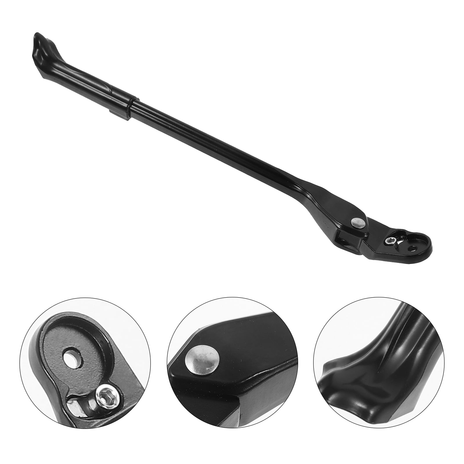 Adjustable Rear Kickstand for Mountain Bikes Rack Support Black