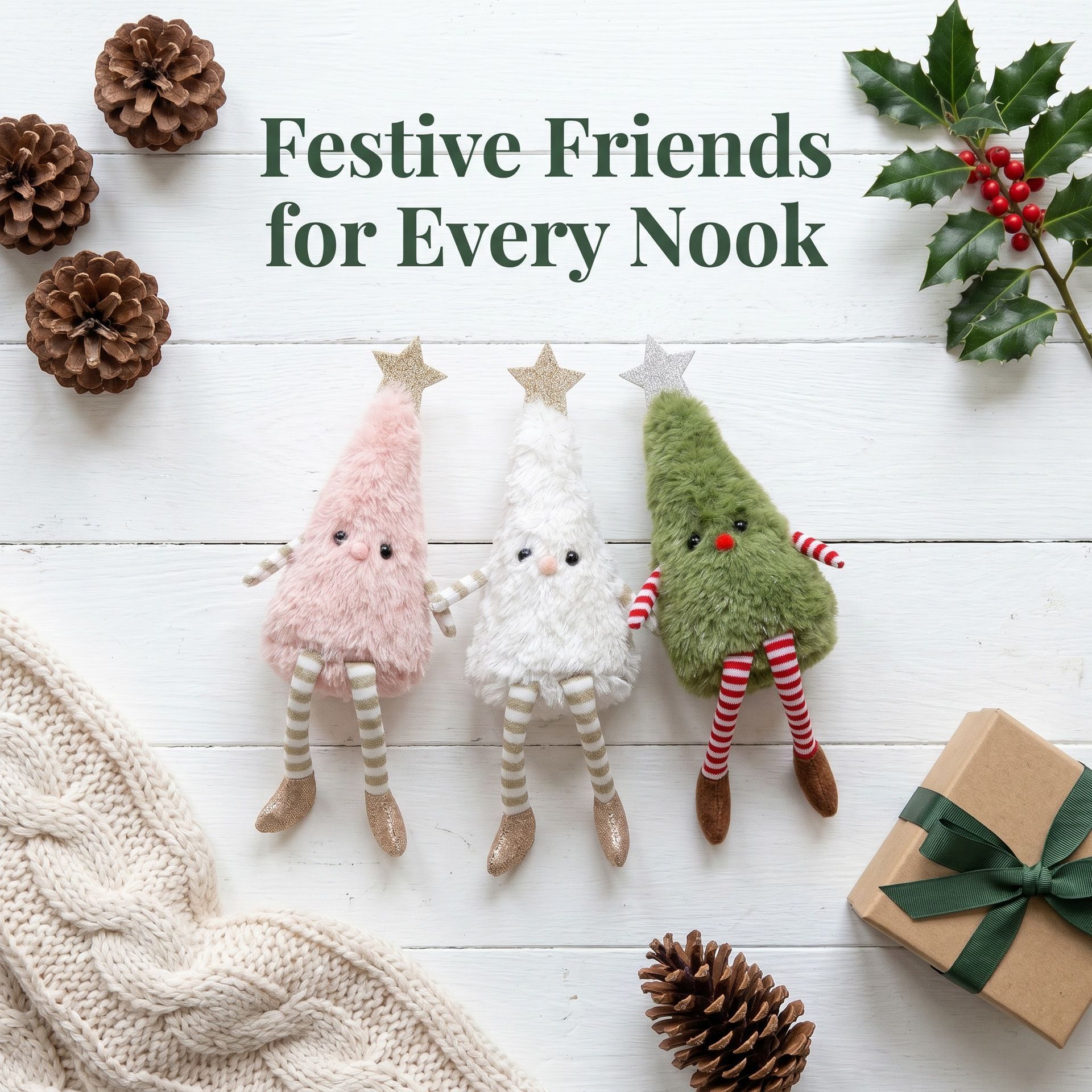 3pcs Christmas Tree Doll Ornaments — image 4