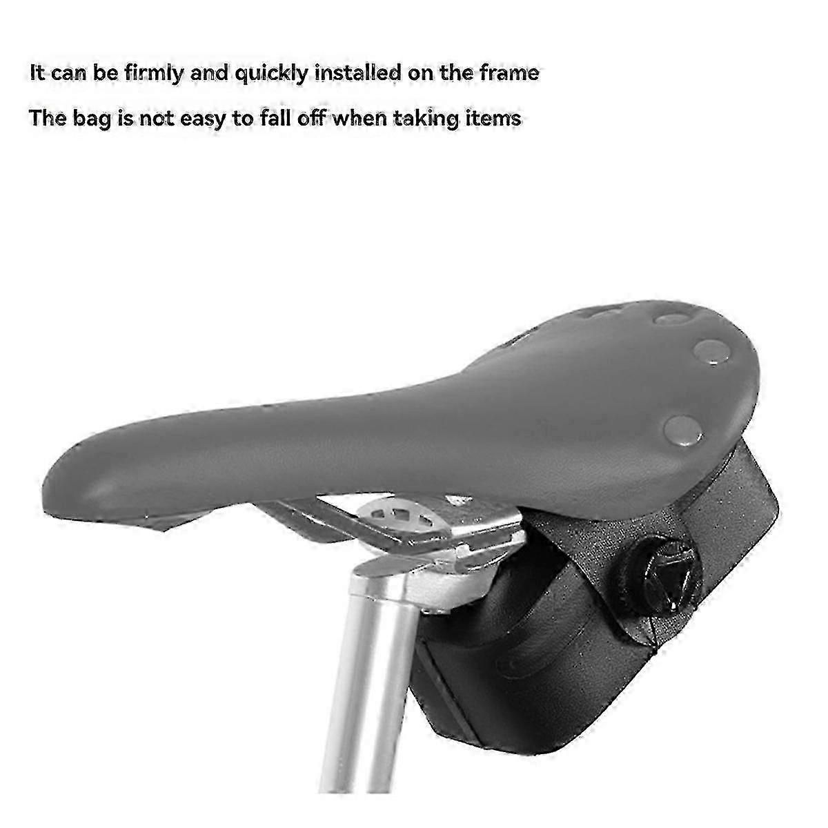 Cycling Saddle Bag, TPU Bicycle Seat Bag with Water Resistant Design and Quick Installation for Bike Tools, Spare Parts and Accessories - Orange โ image 3