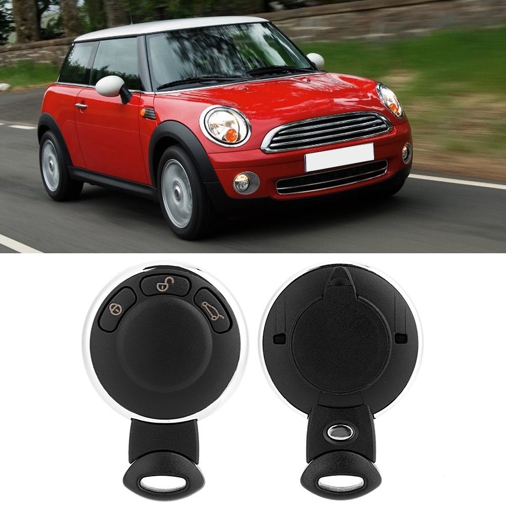 3-button remote control for Mini Cooper 2007 2008 2009 2010 2011 2012 2013 2014 KR55WK4, Replacement Part, Black Color — image 5