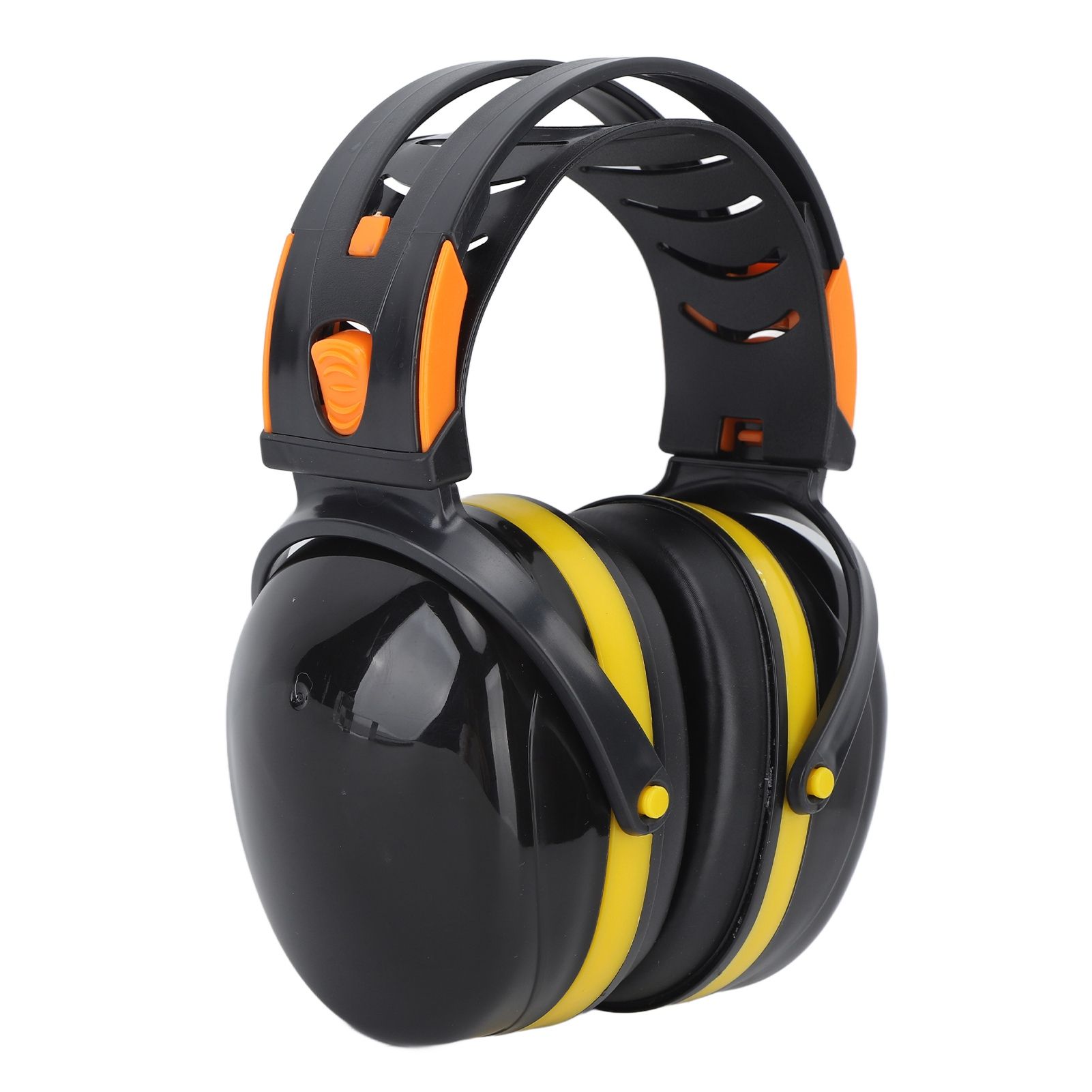Noise Reduction Earmuffs Foldable Lightweight Hearing Protection Safety Over Head Ear Muff for Garden Shooting Mowing Black Yellow โ image 3