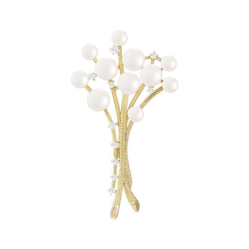 Pearl Brooch Broches Jewelry For Women Fashion Christmas Gifts Wife Mom Girlfriend, Anniversary Birthday Fine Jewelry Gifts for Her