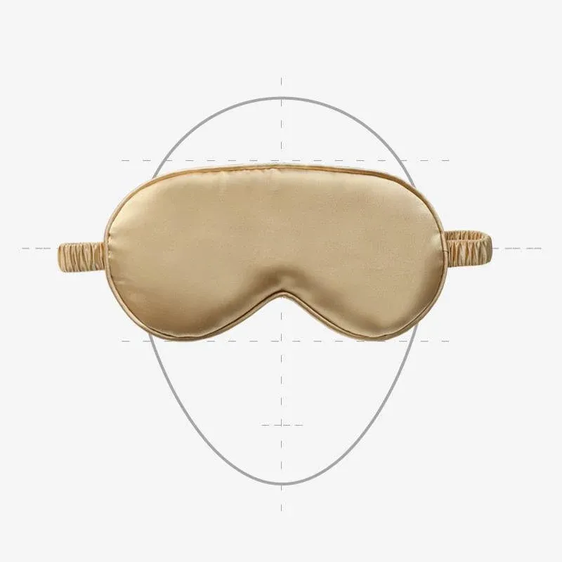 Pure Soft Silk EyeShade Blindfold Sleep Eye Mask Cover Light Shade Travel Relax - Green — image 5