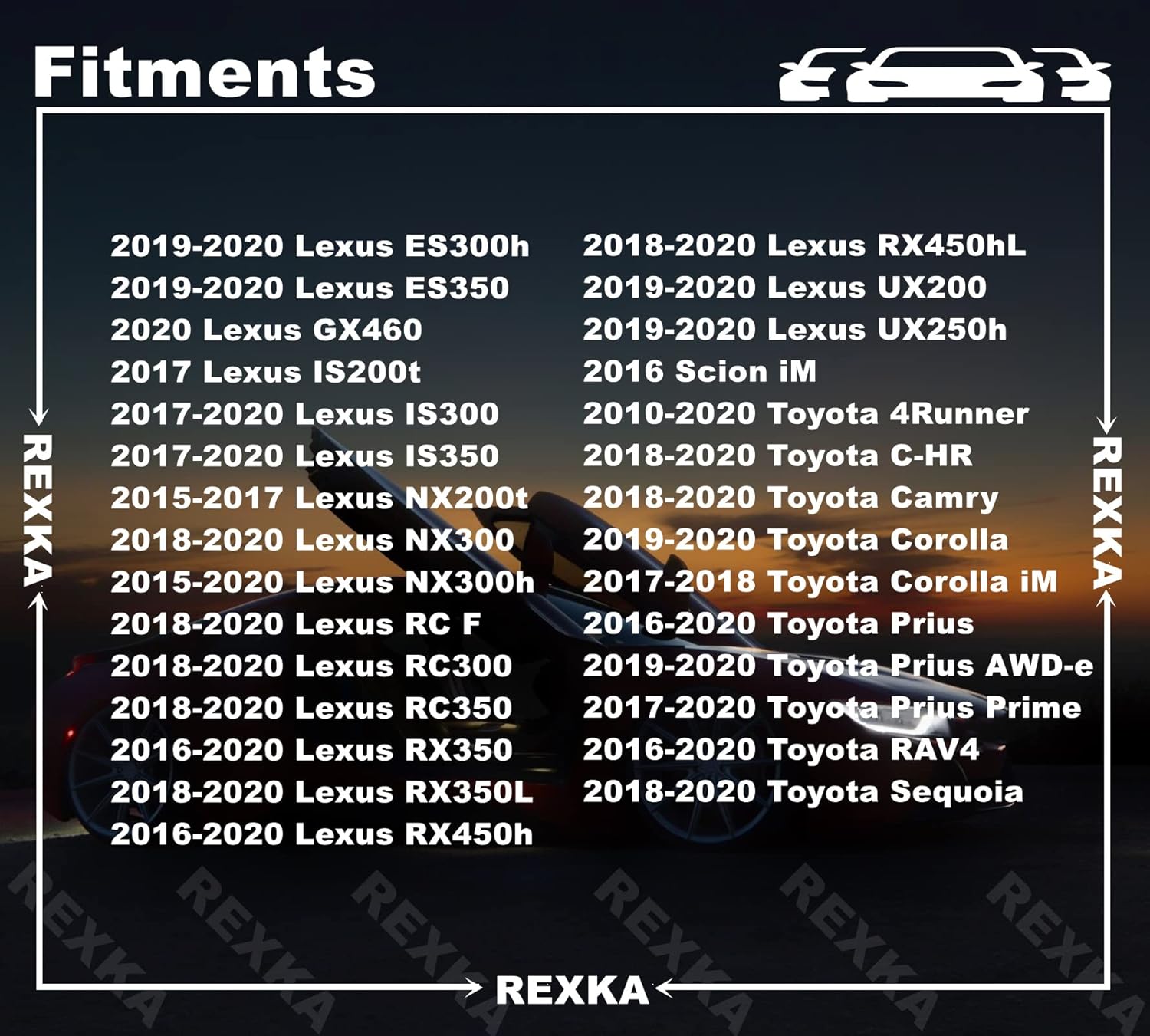 Rexka 30pcs Bumper Cover Radiator Support Splash Shield Wheel Opening Retainer Clips 90467-07220 for Toyota Lexus 4Runner C-HR Camry Corolla Highlander Mirai — image 3