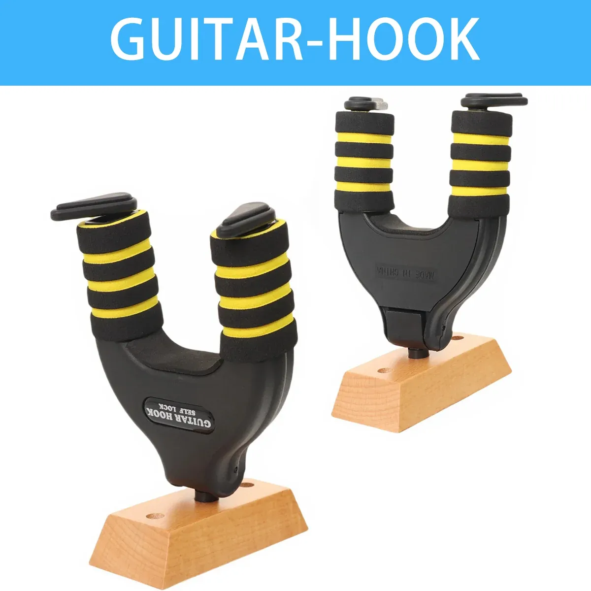 Guitar Stand Self Locking Hook Wall Mounted Hanger Guitar Hook Heavy Duty Holder โ image 6