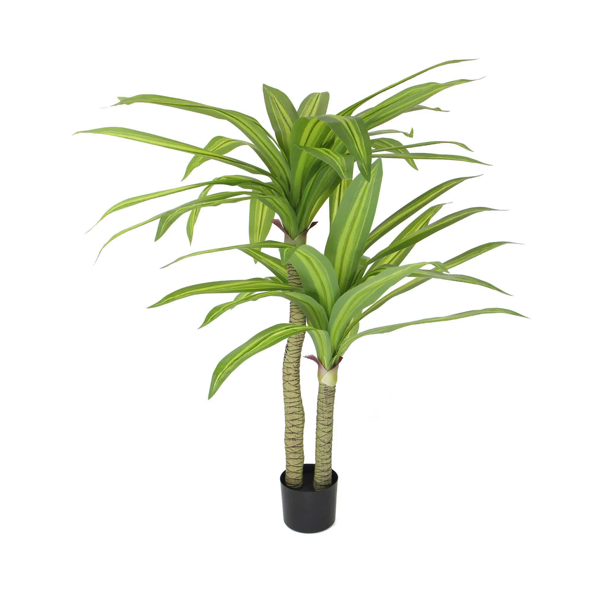 Artificial Multi Head Dracaena Tree with Mixed Green Leaves (Real Touch) 130cm — image 3