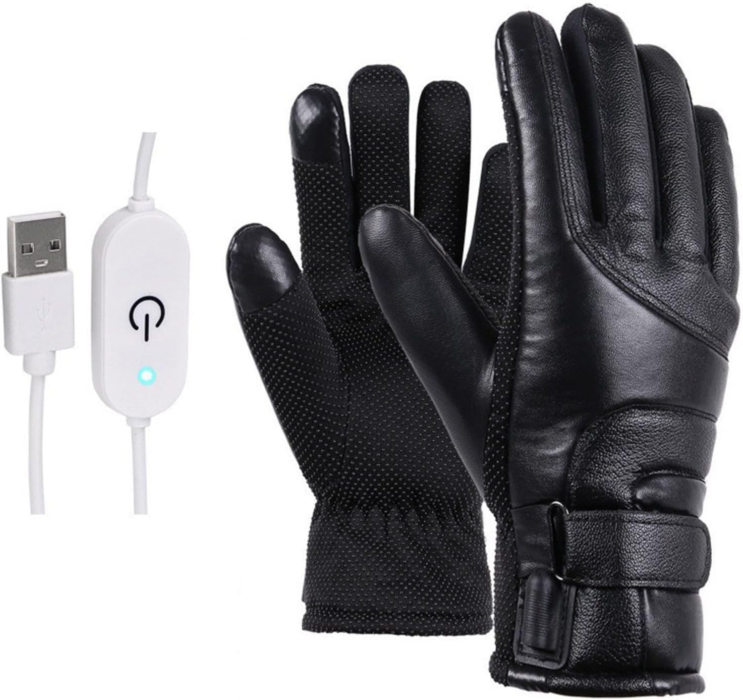 Electric Heated Gloves - USB Rechargeable, Waterproof & Breathable with Adjustable Fit for Skiing, Cycling, Hiking & Outdoor Adventures – Ideal for Cold