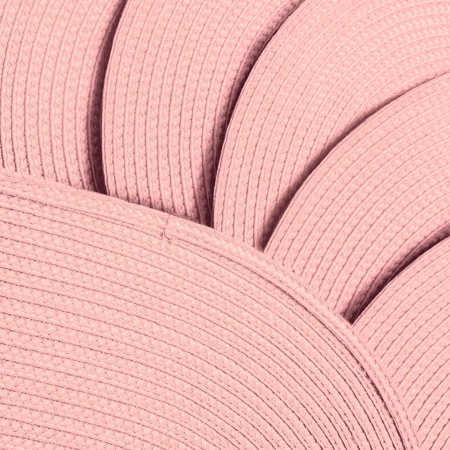 Placemats Set of 6 for Dining Table Washable Woven Non-Slip 18x12 inches Placemat Heat-Resistant Durable Table Mats for Dining Table Easy to Clean(Pink) — image 4