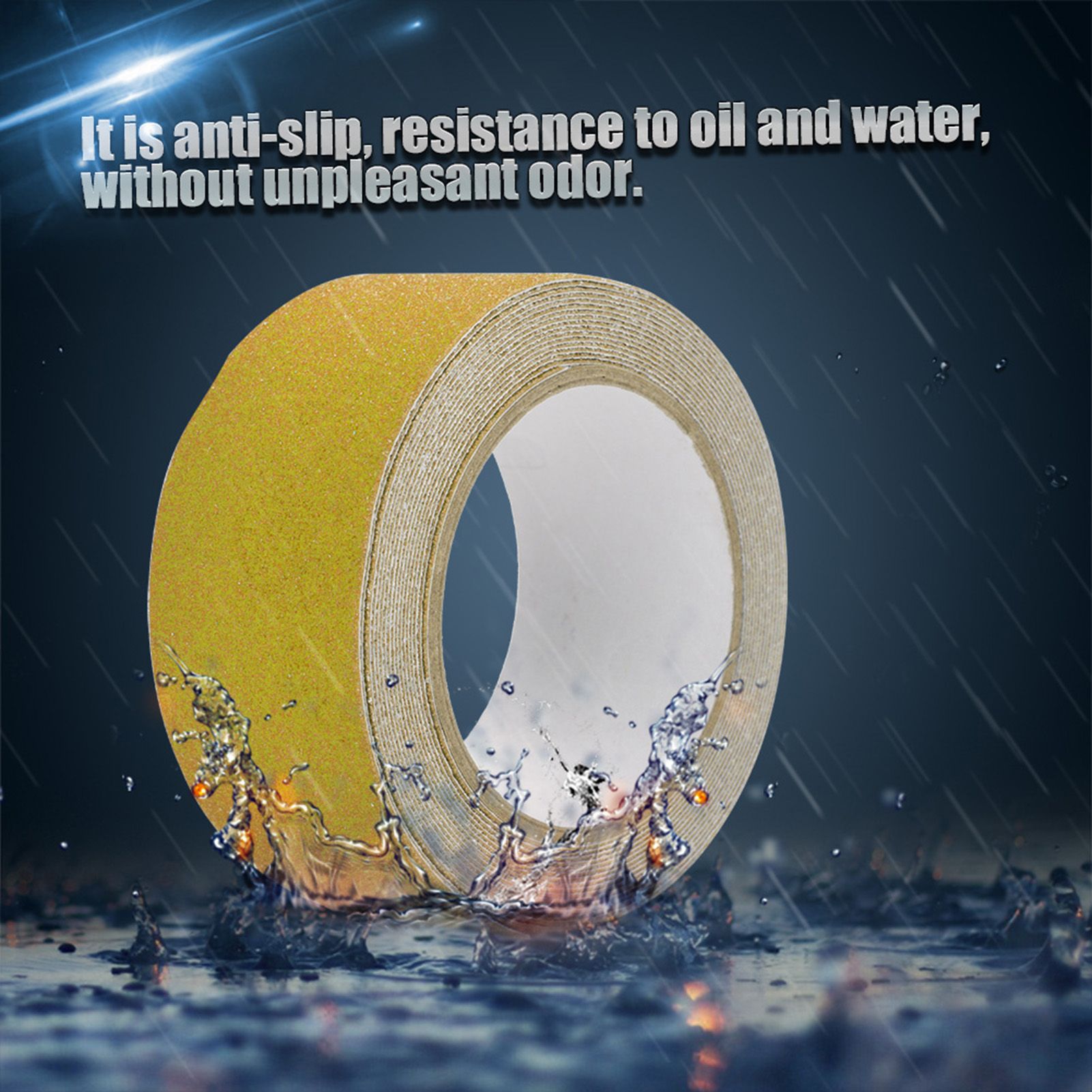 Colorful 5M*5cm PVC NOn Slip Anti Skid Adhesive Tape for Stair Step Floor Safety Decor (Yellow) โ image 4