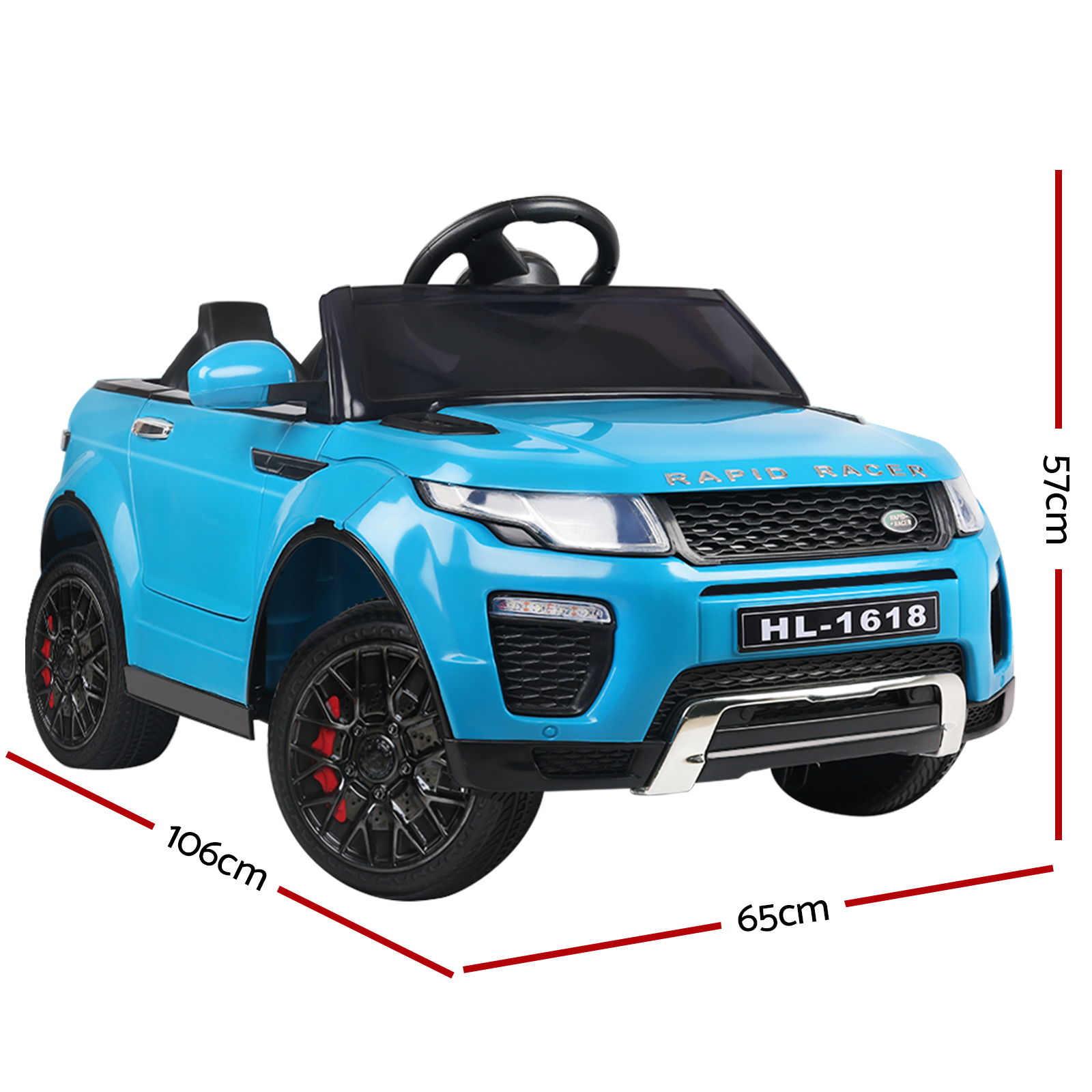 Rigo Kids Electric Ride On Car SUV Range Rover-inspired Toy Cars Remote 12V Blue — image 2