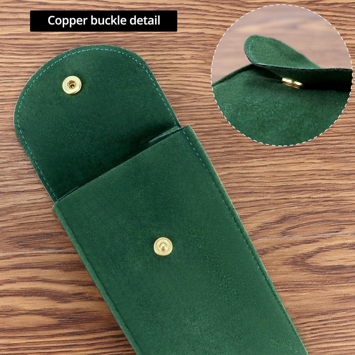 Watch Storage Bags - 4 pcs - Watch Travel Bag - Thickened Double-Sided Fleece Watch Envelope - Jewelry Pouch with Snap Closure - Storage Bag - Watch Pouch with โ image 2