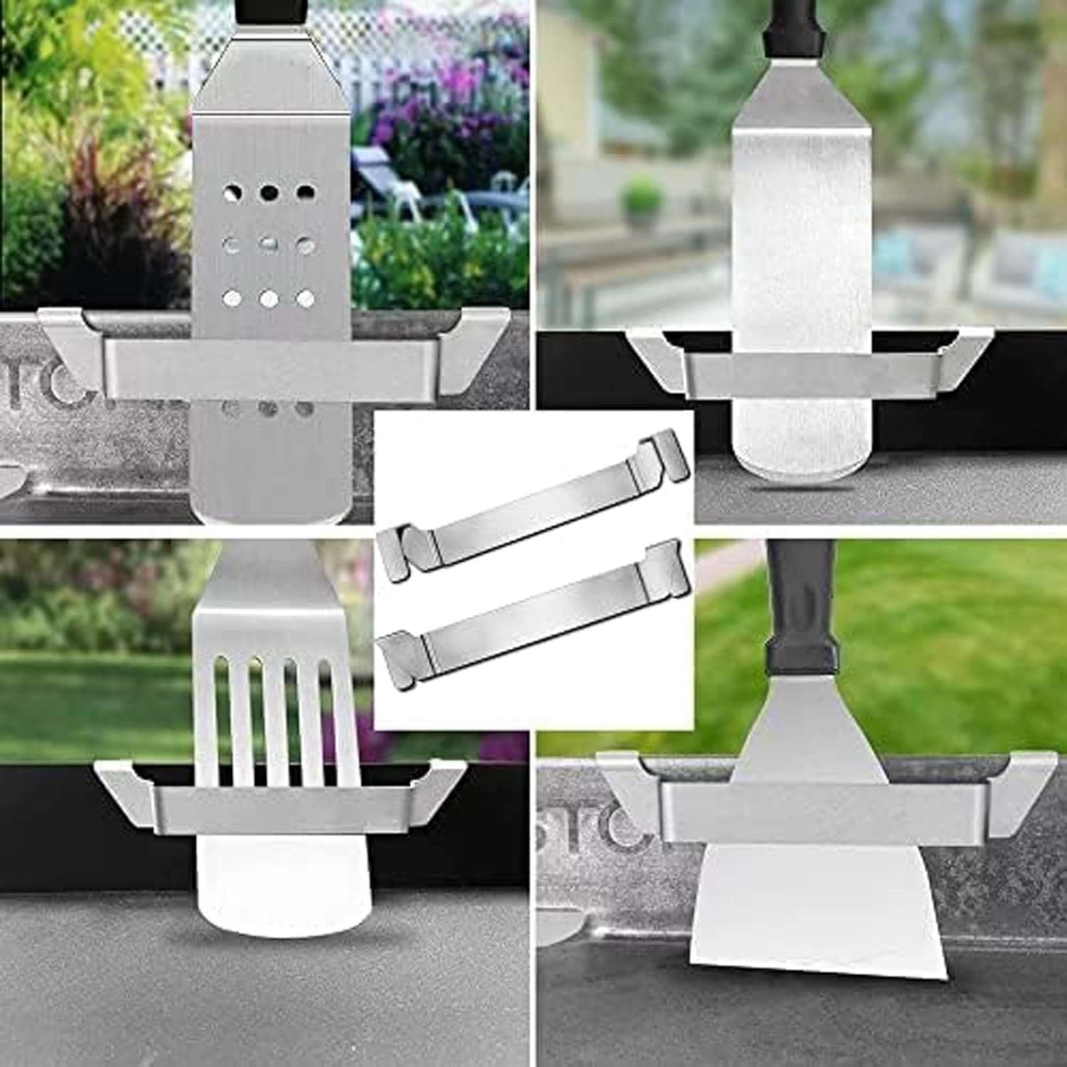 Spatula Holder for Blackstone Grill,BBQ Spatula Rack, Grill Barbecue Tool Hold Rack Accessories for Blackstone Camp Chef (2 Packs) — image 5