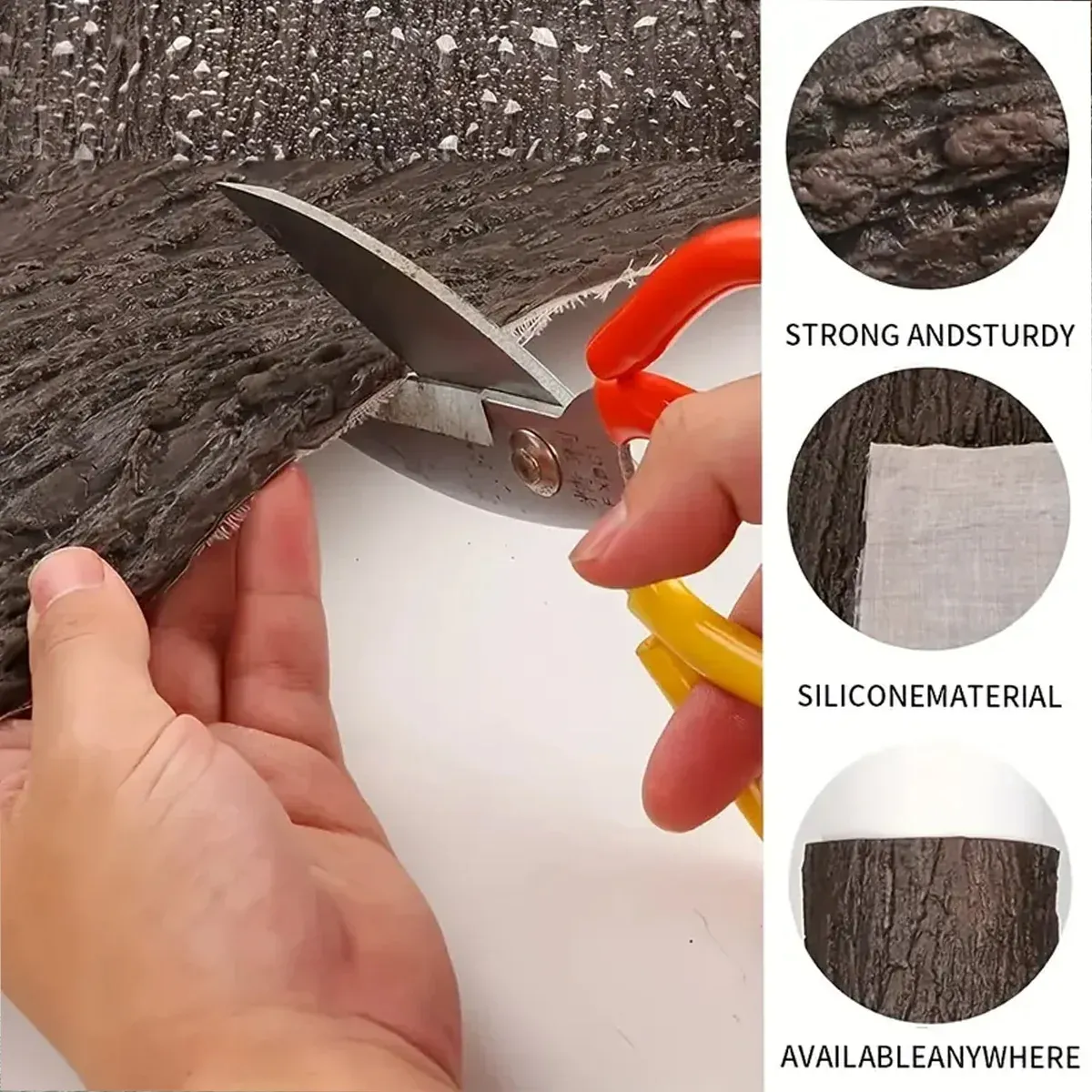 Simulation Tree Bark for Garden Yard Realistic Outdoor Decor Durable Hide Pipe — image 5