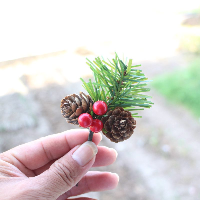 Rong & Jane Natural Pine Cone Xmas Ornament Handmade True color โ image 3