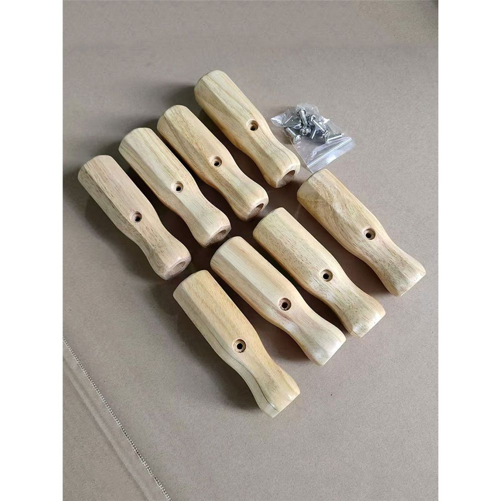 8Pcs Football Game Rod Handle Stick End Caps Grip for Desktop Soccer Table Top Foosball Table Handle Grip Replacement(wood color) — image 5