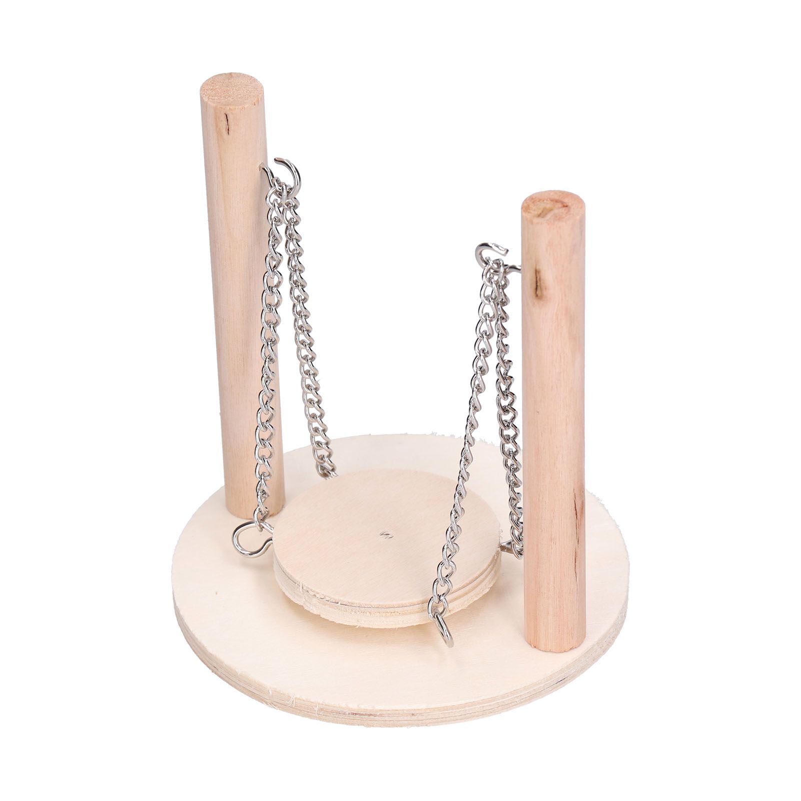 Parrots Swing Toy Wooden Birds Perch Stand Birds Toy for Hamster Small Animal Supplies โ image 4