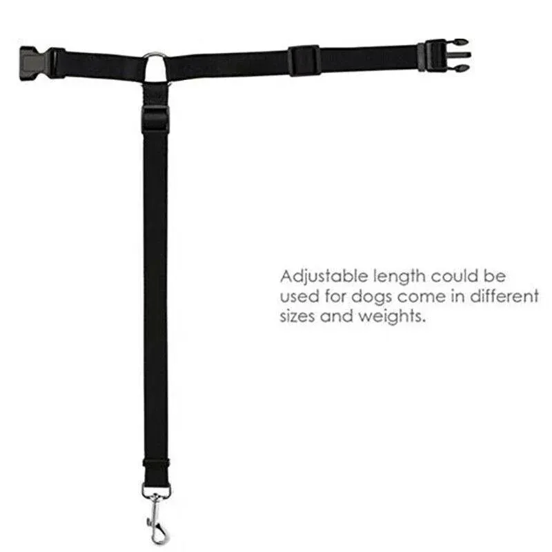 Adjustable Pet Dog Car Clip Lead Harness Strap for Vehicle Travel Restraint Use - Green — image 6