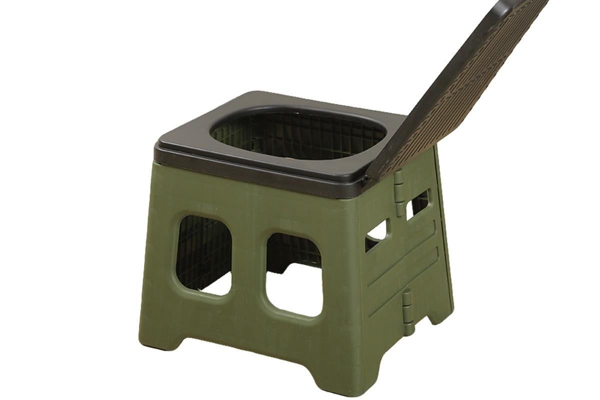 Portable Folding Toilet for Camping & Travel - Green β image 3