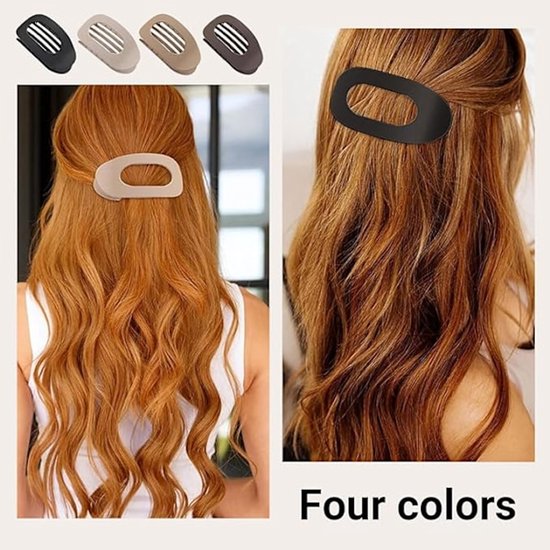 Hair Clips - Flat Hair Clips - Strong Grip Hair Clips with Inner Teeth - Strong Grip Side Hair Clips - 4 Pieces โ image 4