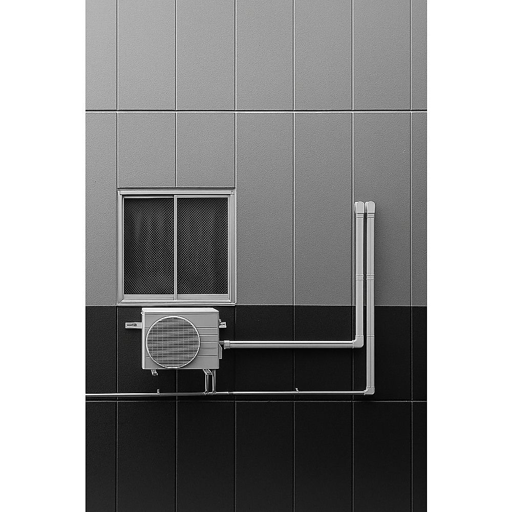 4.8m Mini Split AC Line Set Cover Kit PVC Duct for Central Air Conditioner Installation โ image 2
