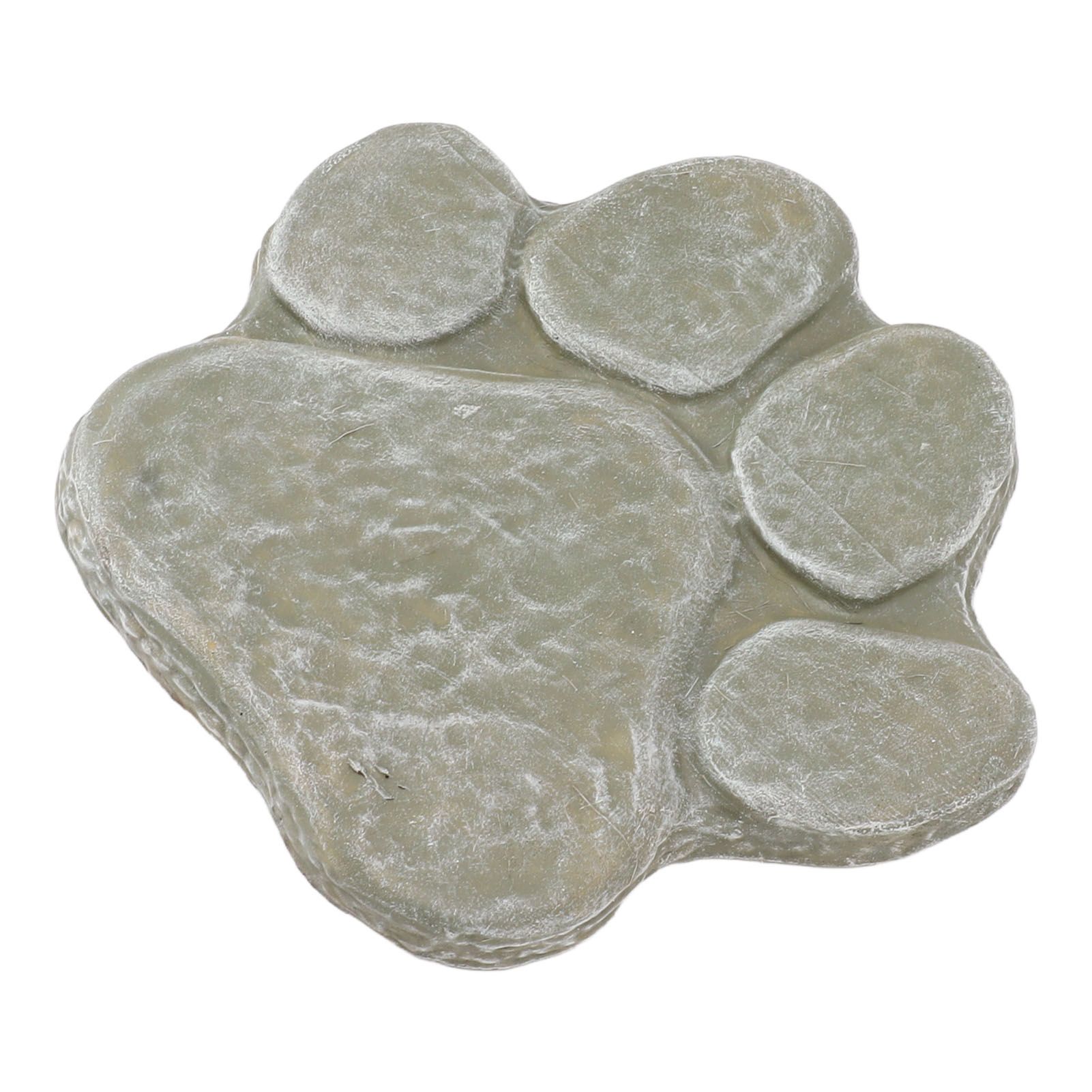 Dog Pawprint Memorial Stone DIY Lettering Dog Grave Marker Pet Monument for Outdoor Lawn Patio Mossy Green — image 5