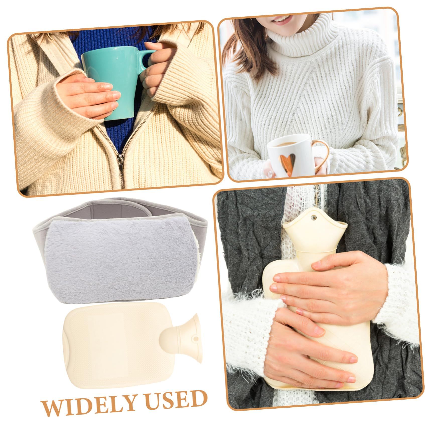 1 Set Plush Warm Water Bag PVC Portable Hand Warmer Household hot water bottl Winter accessory โ image 5