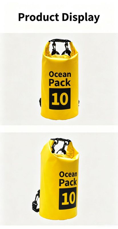 Ocean Pack Waterproof Dry Bag, 15L Double Shoulder Strap, 500D PVC Waterproof Sack for Kayaking, Swimming, Fishing, Camping, Outdoor Travel, Floating Dry โ image 6