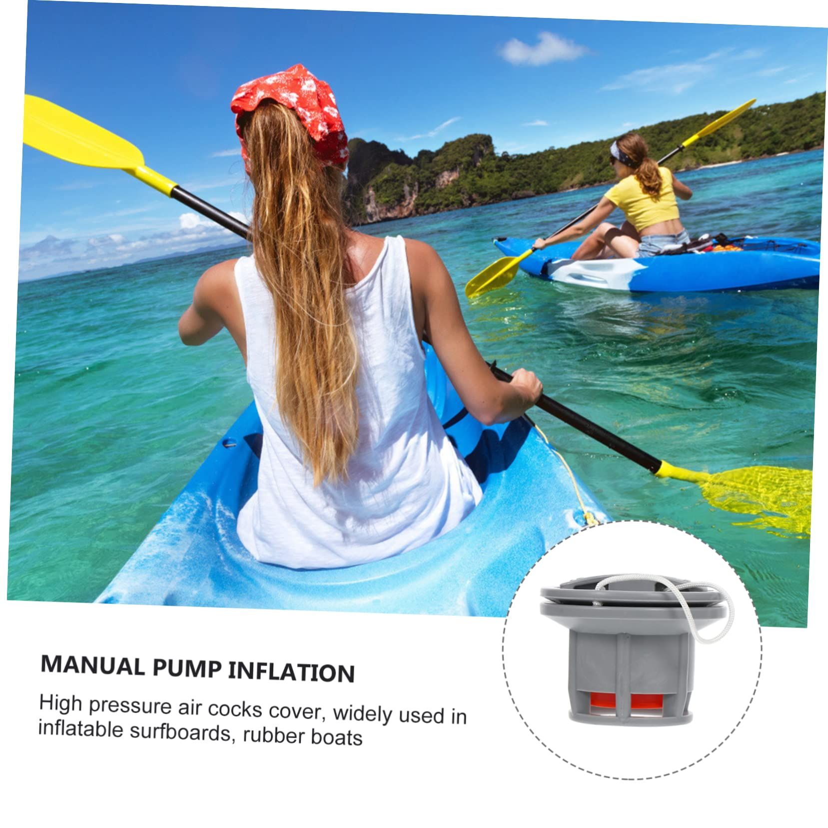Kayak Air Valve Hose Valves Adapter Inflatable Kayak Valve Replacement Inflatable Canoe Air Valves Multi-Hole Adapter High — image 5