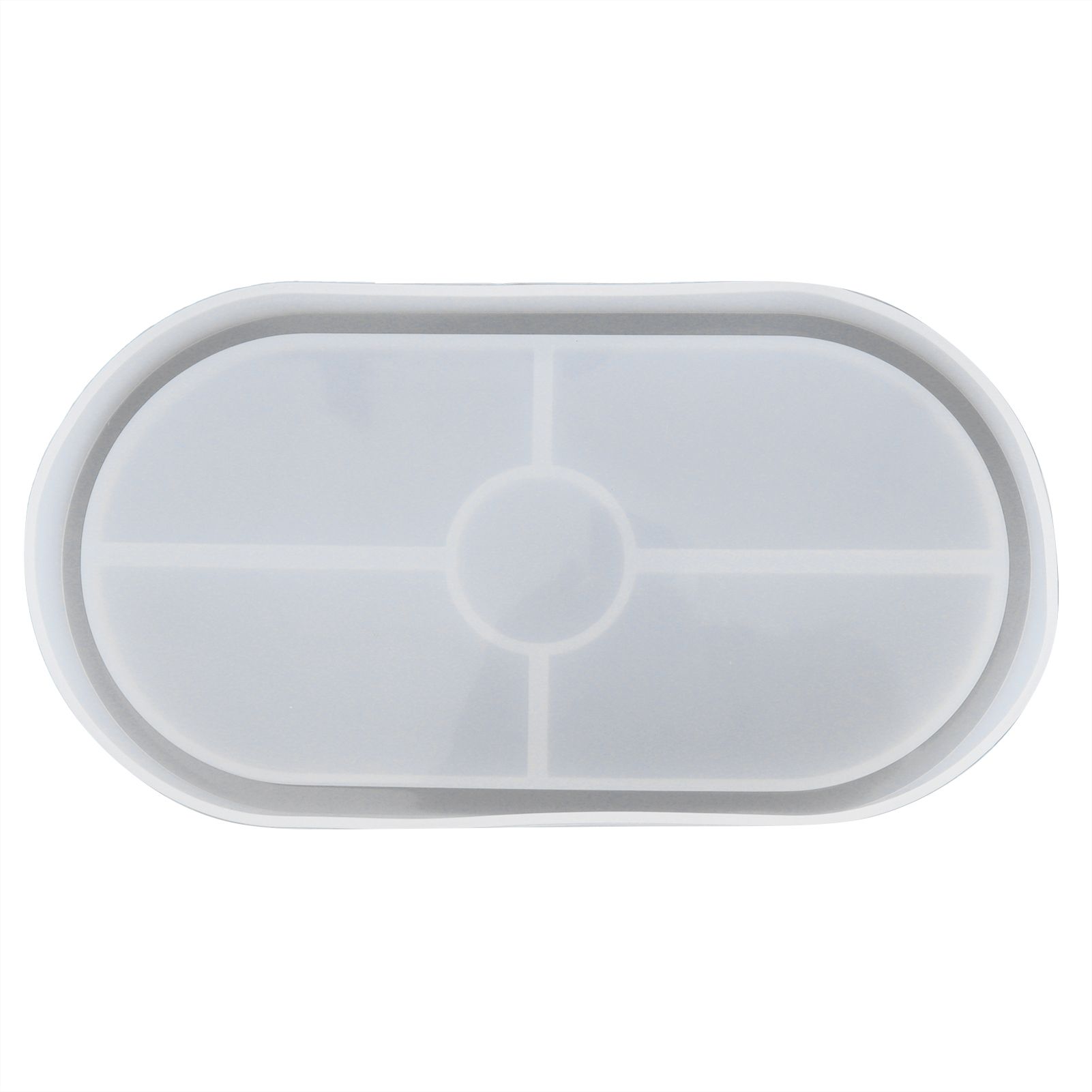 DIY Silicone Mold Oval Crystal Epoxy Resin Tea Coaster Mold for Home Kitchen Bakery — image 6