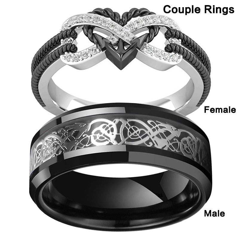 Heart Shape Ring When set Agate Men Women Women's No. 11 — image 3