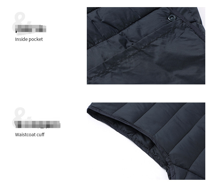 XL Black Men's Lightweight Quilted Puffer Vest - Ideal Sleeveless Jacket for Winter Layering — image 5
