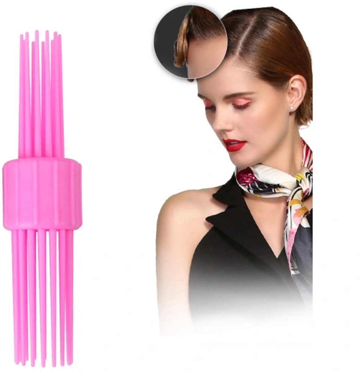 Hairdressing Tool 2-piece – Hair comb + roller curler — image 4