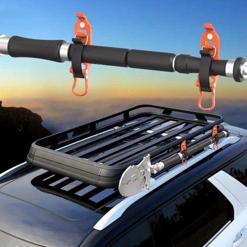 8 Pcs Shovel Holder, Heavy Duty Shovel Mounts for Roof Rack, Quick Release Axe Holder Mount Kit, Metal and Rubber Car Accessories Garage Storage Wall Mounting — image 4