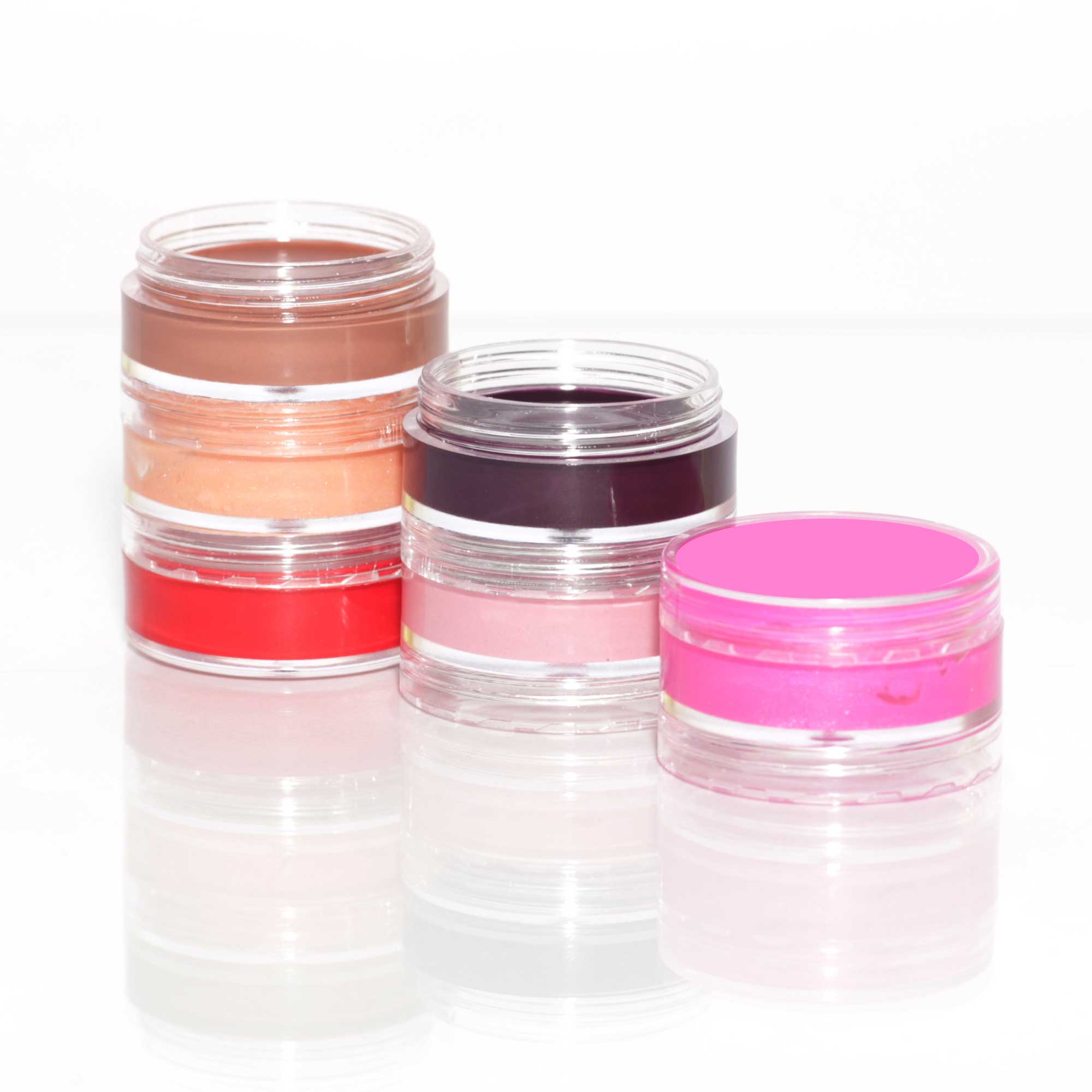 10x 3ml Lip Balm Containers Jars + Lids - Small Cosmetic Cream Sample Pot โ image 2