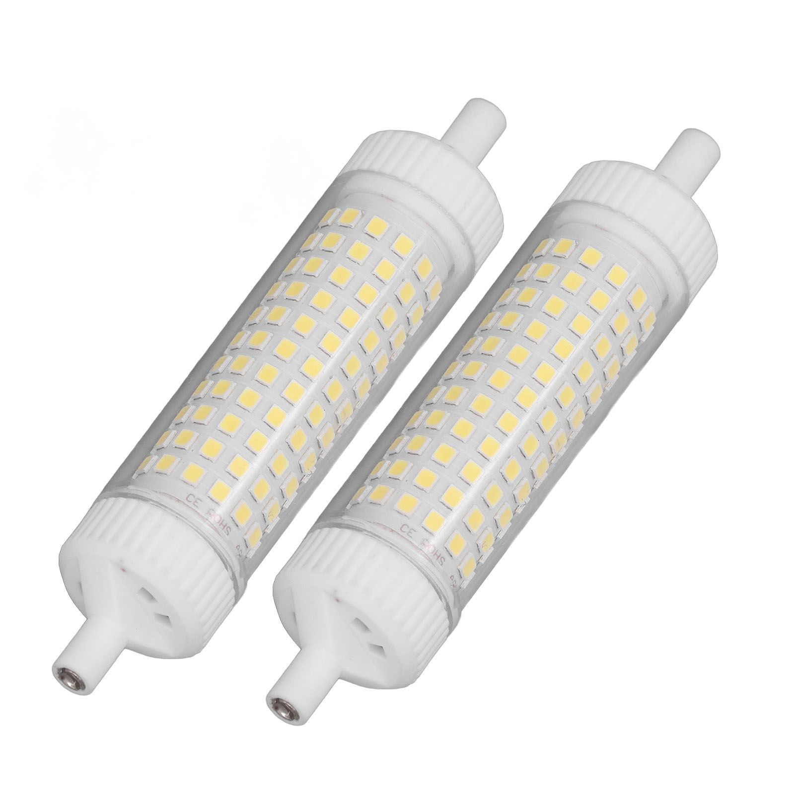 2Pcs R7S LED Light Bulb 118mm Dimmable 15W 154 LEDs Double Ended Floodlight for Home Night Advertising Lighting 220V White Light — image 5