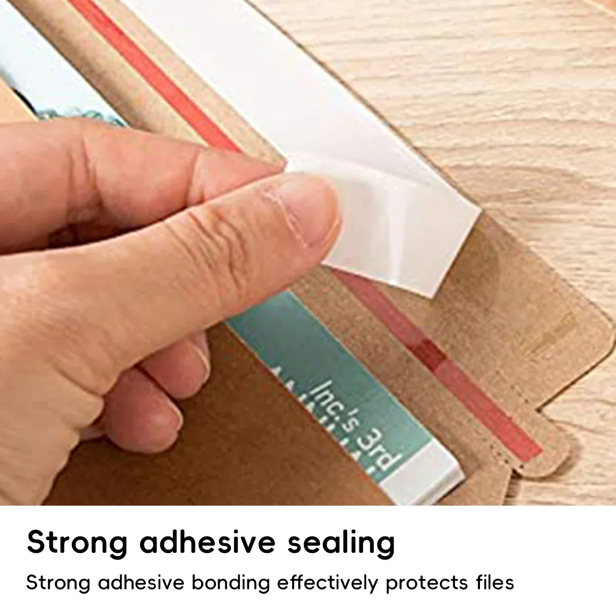 100PCS Small Kraft Paper Envelopes With Clear Window Self Seal Card Mailers - Green — image 6