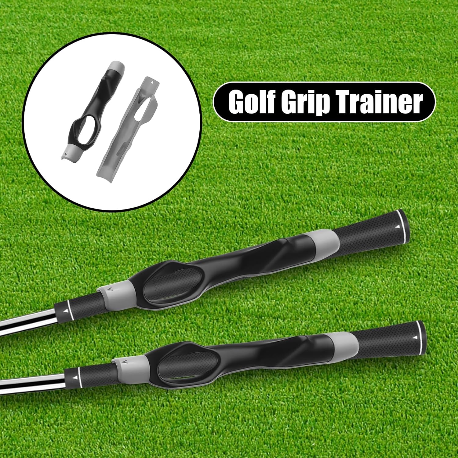 Golf Grip Trainer for Right-Handed Players Perfect Grip & Swing Training Aid Easy to Attach to Any Golf Club — image 6
