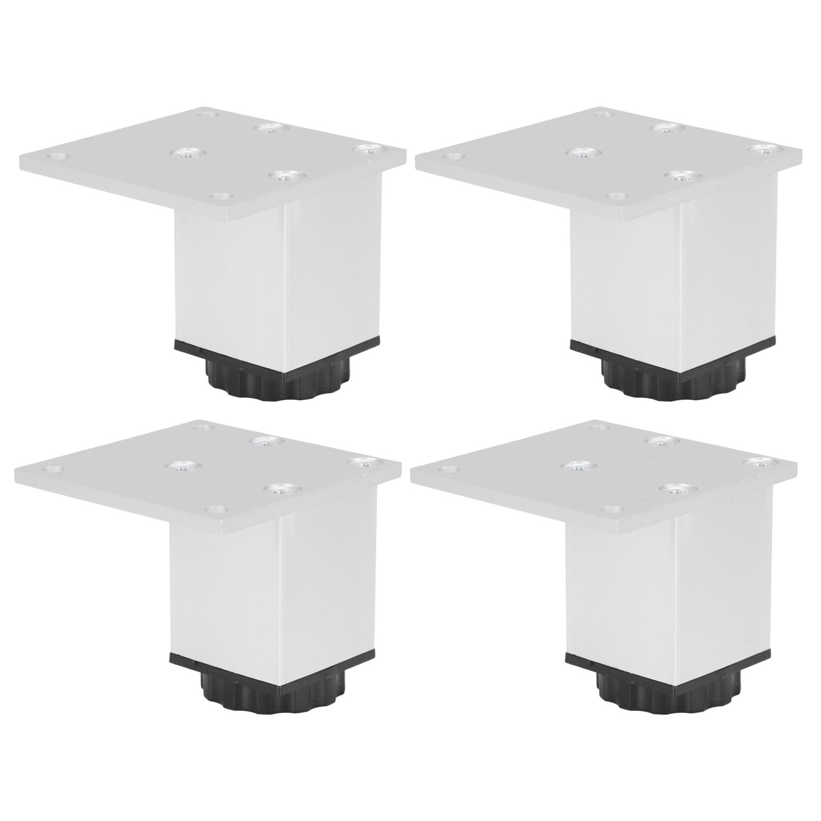 4Pcs Sofa Leg Aluminium Alloy Square Adjustable Cabinet Foot Furniture Hardware Fittings60mm — image 2
