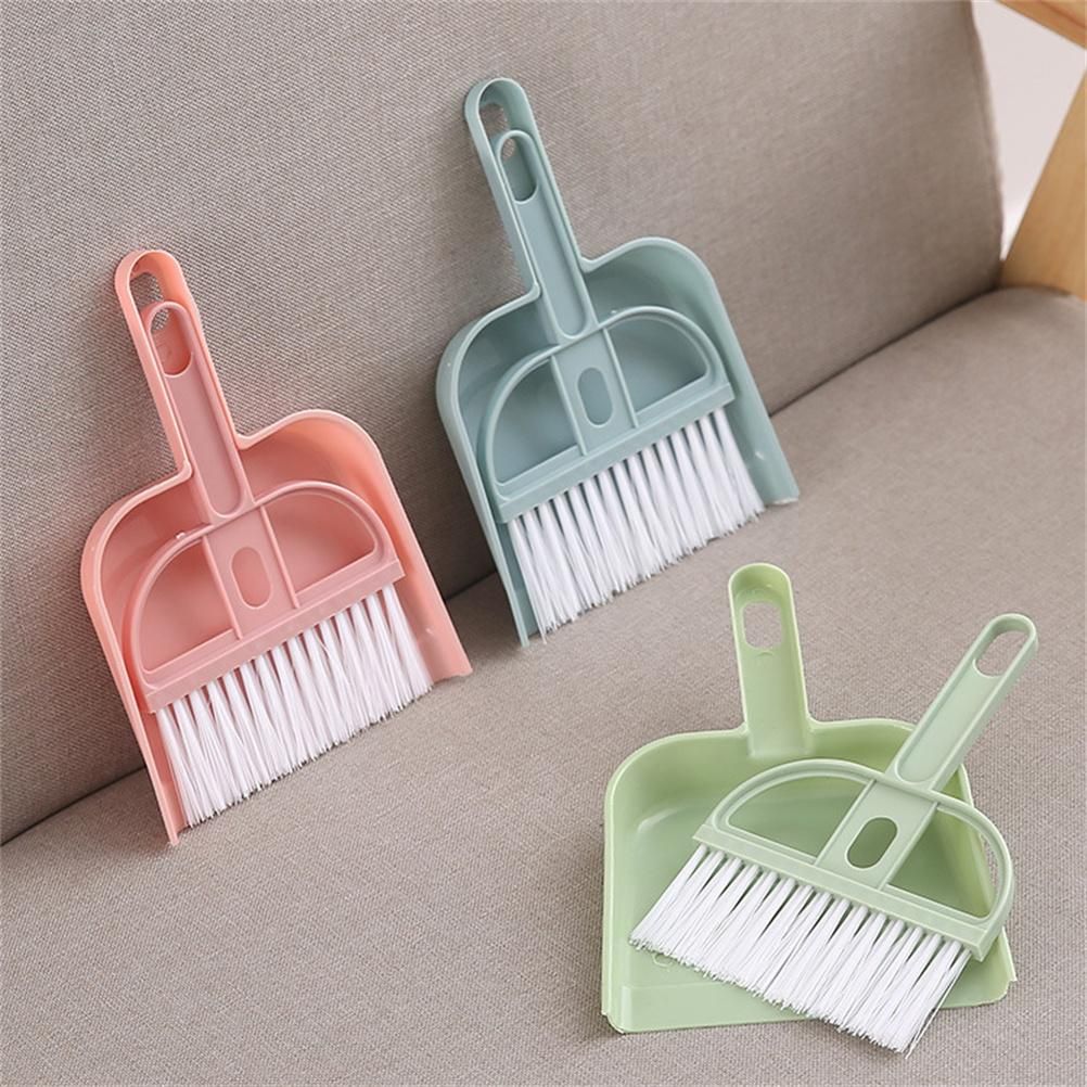 Mini Cleaning Brush Small Broom Dustpans Set Desktop Sweeper Desktop Cleaning Tool for Computer Desks Shelves and Wardrobes — image 5