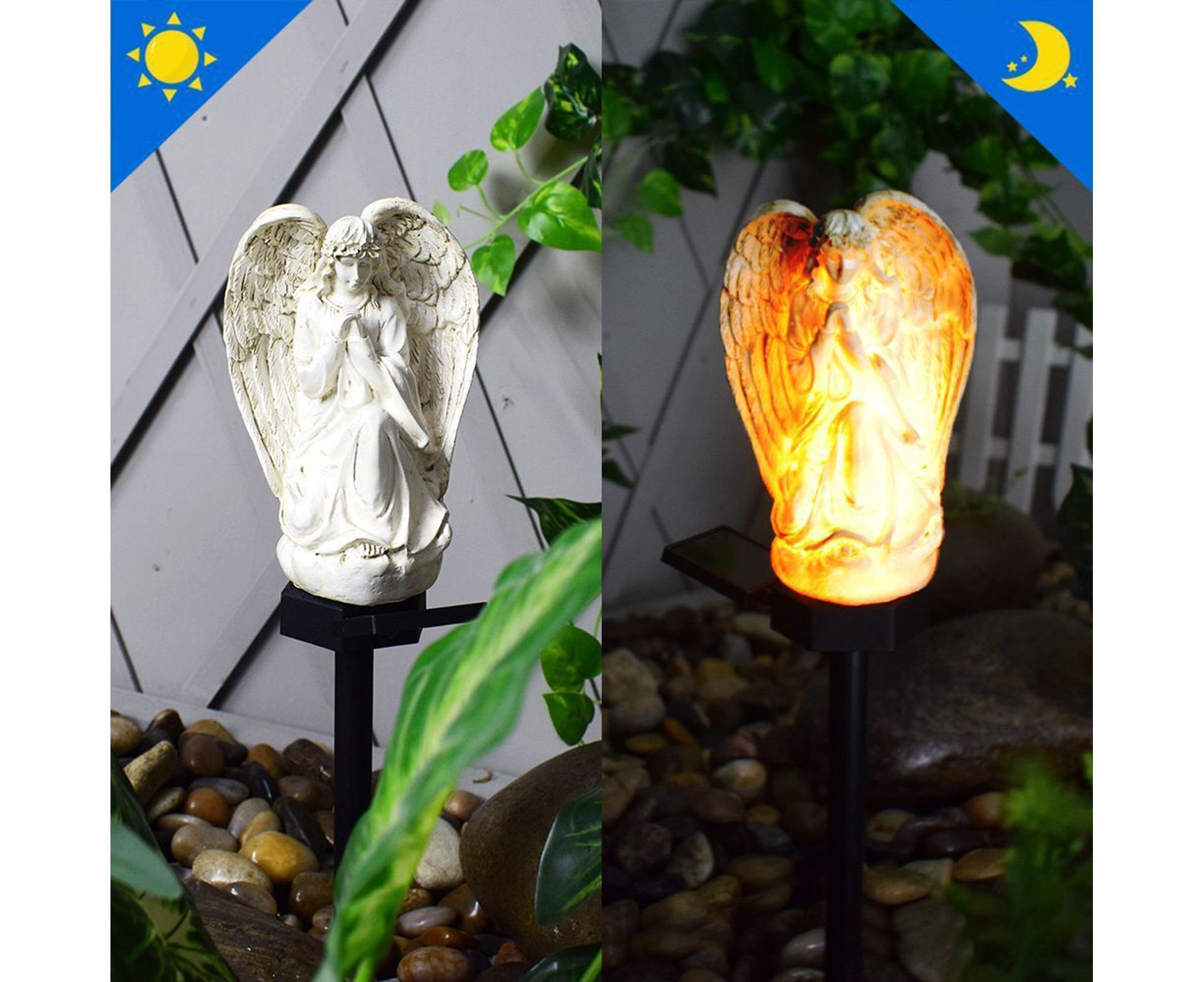 Solar Angel Stake Light Garden Decor - A โ image 5