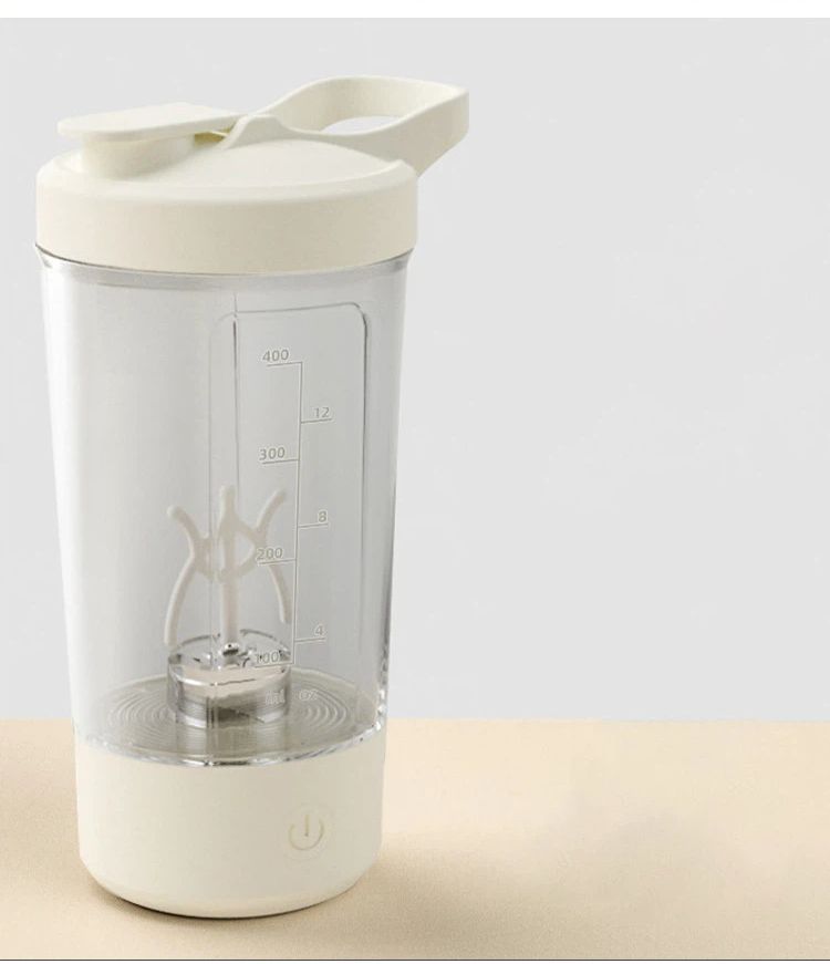 Electric Shaker Bottle, BPA Free - Portable Mixer Cup/USB Rechargeable Shaker Cups for Protein Shakes and Meal Replacement Shakes, 15.22 oz (White) โ image 5