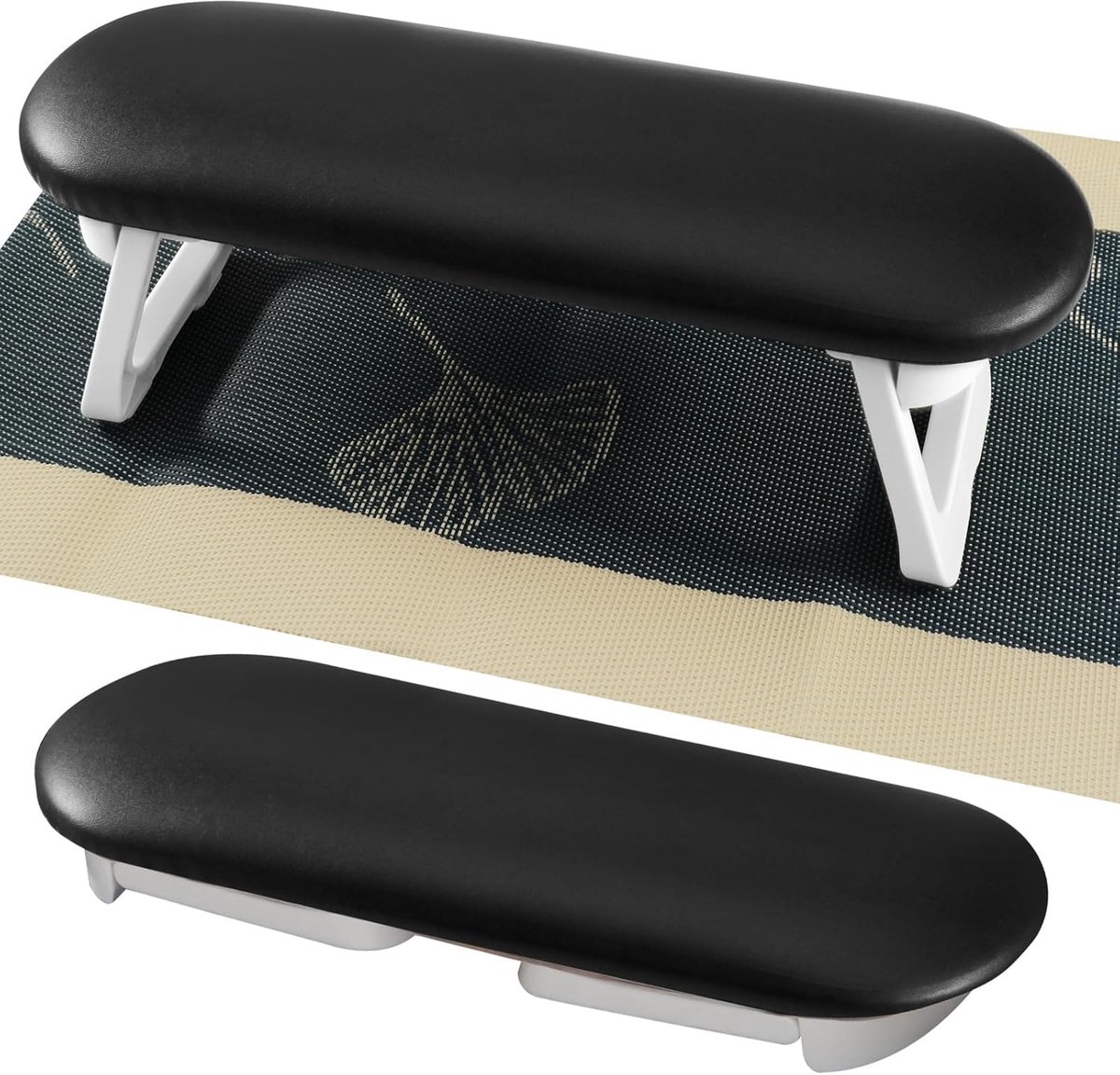 Nail Armrest - foldable - Nail Stylist Armrest - PU leather nail hand rest - with table mat - for nail technology - Nail Cushion - nail hand cushion for