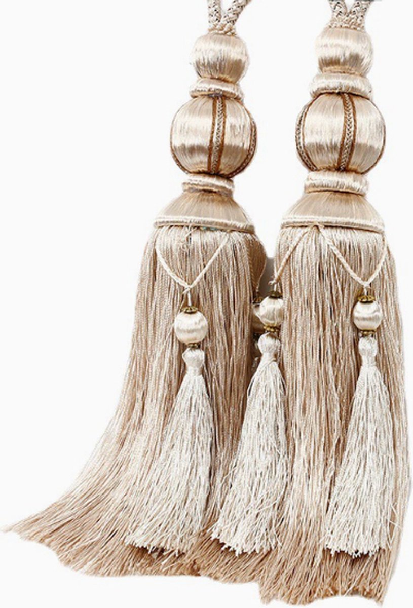 2 Pieces - Curtain Tassels - Curtain Ties - Curtain Tassel - Curtain Accessories - Curtain Holder - Curtain Tie Rope - Window Decoration Accessories - Curtain