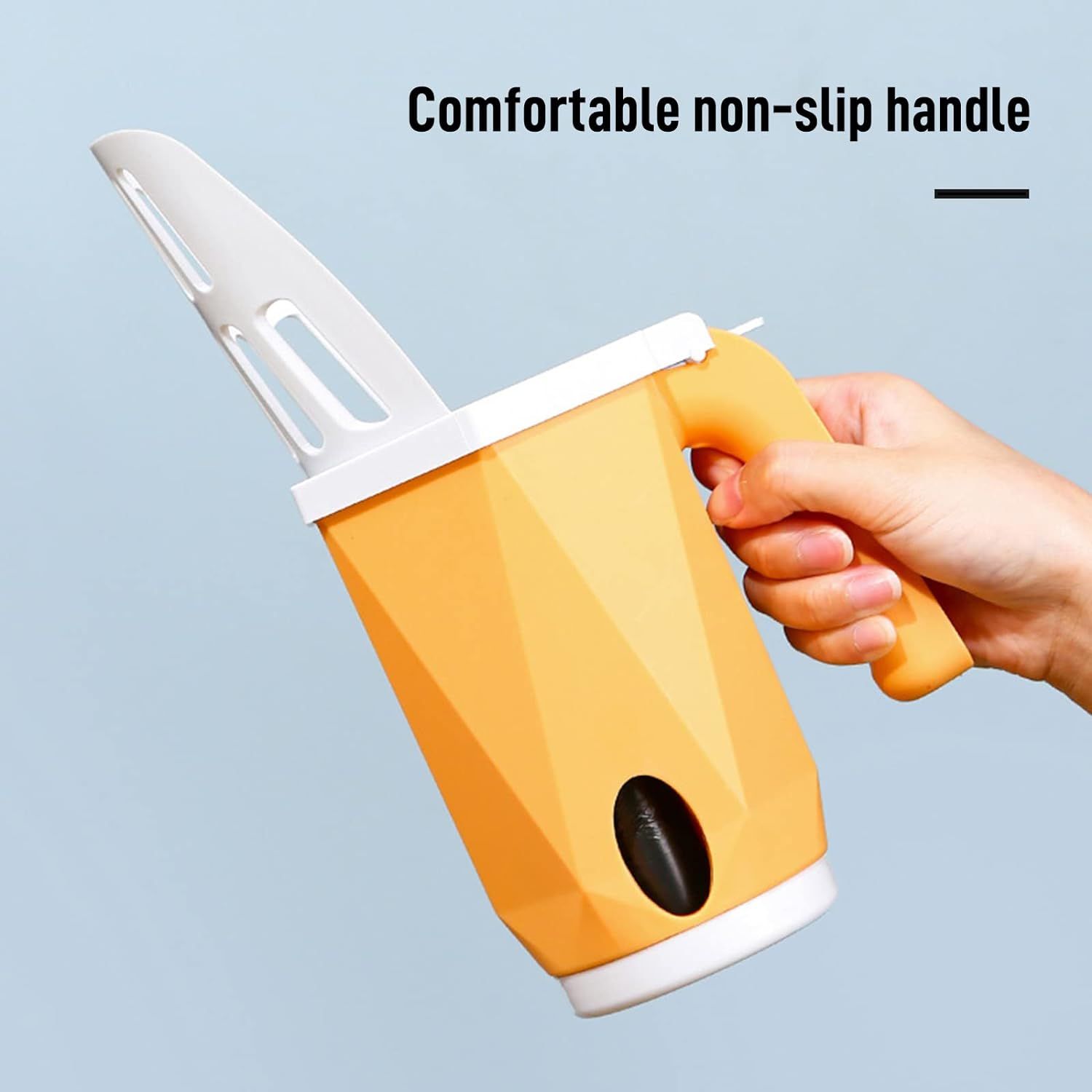 Cat Litter Shovel with Waste Can, Removable Cat Litter Scoop Holder, Large Capacity Portable Cat Litter Scooper (Yellow) โ image 4