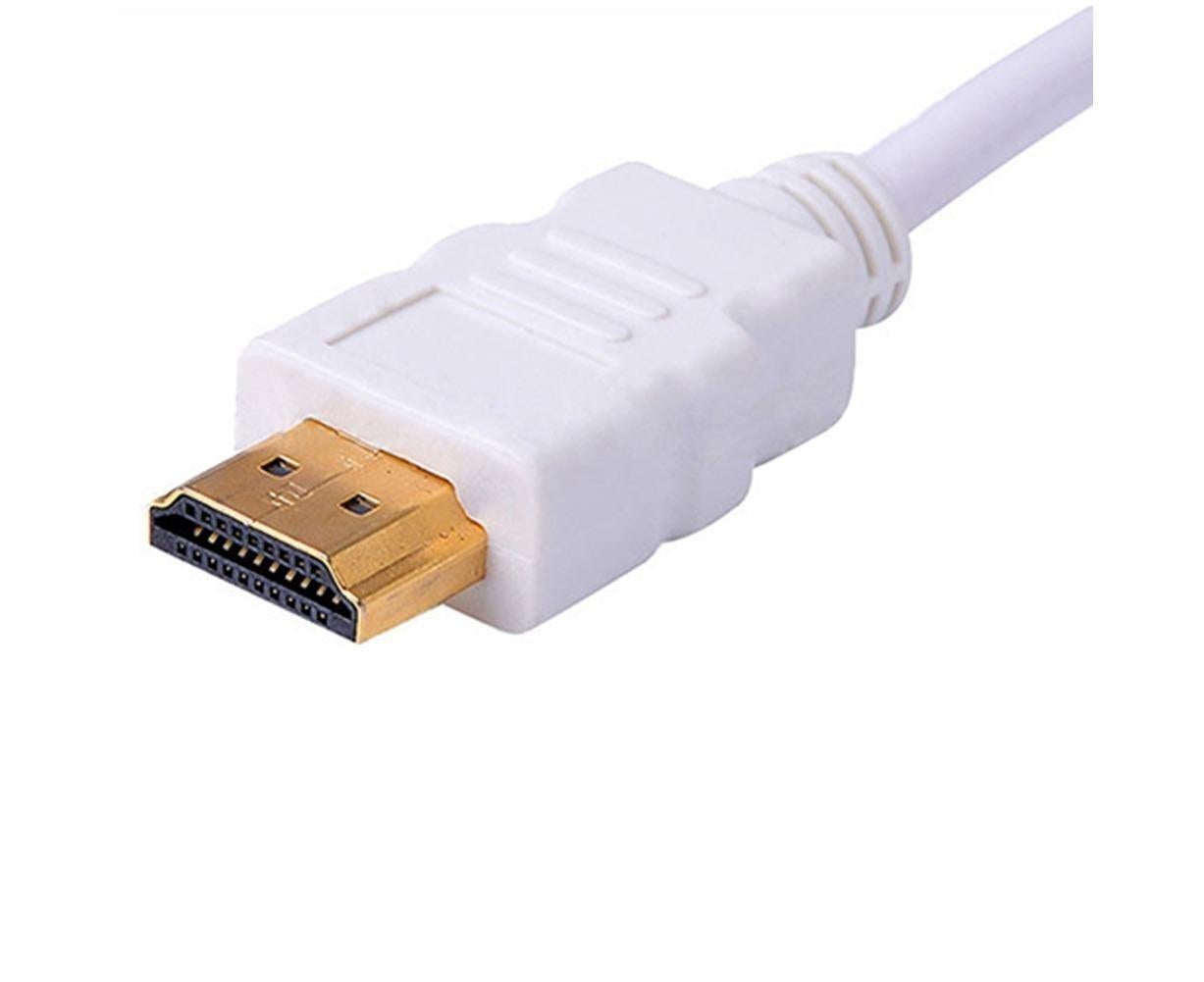 1080P VGA Male to HDMI-compatible Video Adapter Universal Gold Plated Female for PC HDTV - White โ image 5