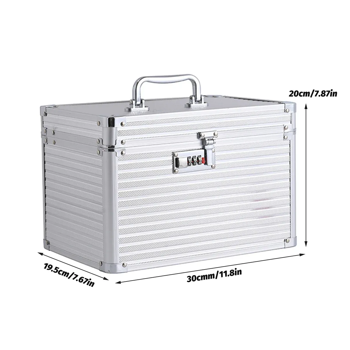 Aluminium Alloy Cosmetic Case Portable Handheld Storage Box Multifunctional — image 3
