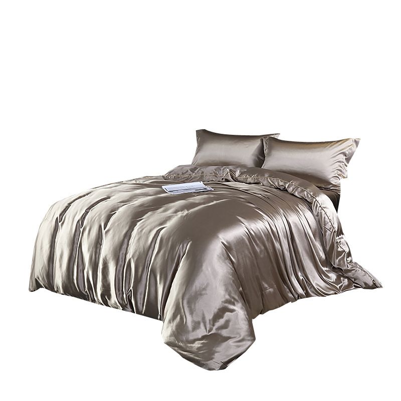 Shurui Silk Four Piece Set 150x200cm 1.8 meters bed sheets [quilt cover 200x 230cm] — image 6