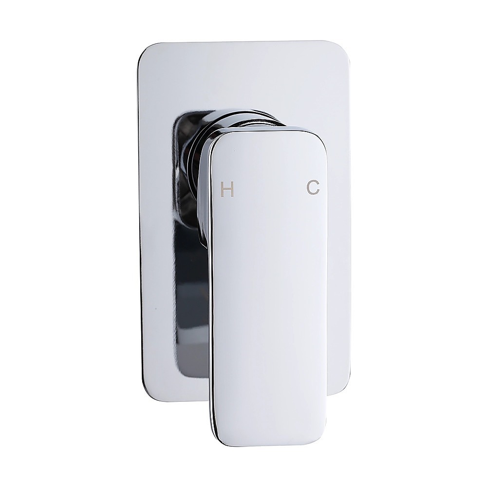 Single Square Shower Bath Mixer Tap Bathroom WATERMARK Approved in Chrome โ image 6