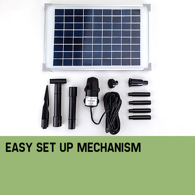Protege 50W Solar Powered Fountain Submersible Water Pump Pond Kit Power Garden Panel โ image 4